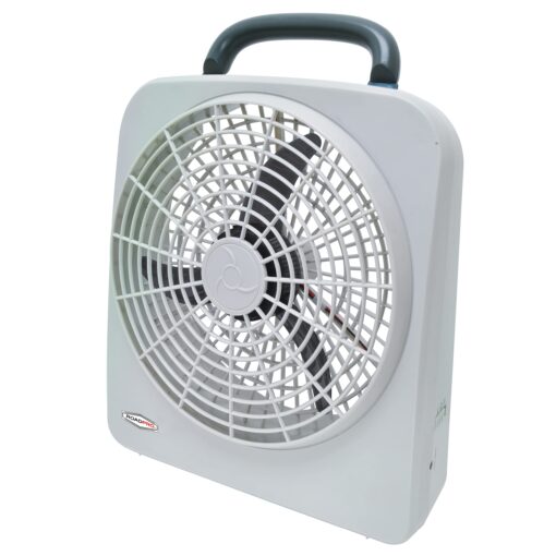 RoadPro RP8000 10" Indoor/Outdoor Dual Power Fan - Battery and/or 12V