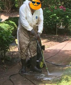 DuPont unisex-adult TY122S-XL-EACH Disposable Elastic Wrist, Bootie and Hood Tyvek Coverall Suit 1414, X-Large, White 6 7133mnHmKdL