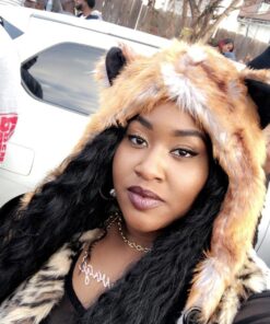 Fox Animal Hood Mittens Gloves Scarf Paws Prints and Ears, Furry Hoodie 23 7134TcHm6L