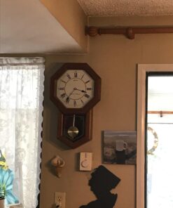 Seiko Light Oak Traditional Schoolhouse Wall Clock with Chime & Pendulum 31 7135 LfoZ4L 2