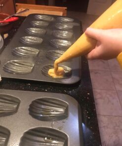 Bellemain Madeleine Pan | 12-Well Madeleine Mold Makes 12 Madeleine Cookies | Nonstick Tea Cake Pan for Madeleines, Cakelet Pan | Warp-Resistant Carbon Steel Madeline Pans (2-Pack) 34 7135TgqLF5L