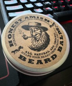 Honest Amish Beard Balm Leave-in Conditioner - Made with only Natural and Organic Ingredients - 2 Ounce Tin 36 7135dtOv2yL