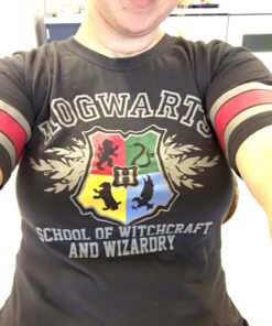 Bioworld Harry Potter Hogwarts Juniors Black Hockey T-Shirt X-Large X-large,black 4 71360T ki4L