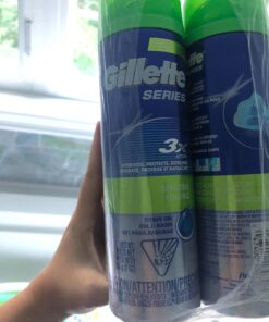 Gillette Series 3X Sensitive Shave Gel, Hydrates, Protects and Soothes Sensitive Skin, 7 Ounce (Pack of 6)(Packaging May Vary) Aloe 7 Ounce (Pack of 6) 33 7136PxQIRJL