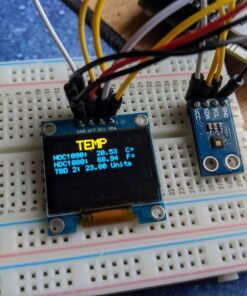 UCTRONICS 0.96 Inch OLED Module 12864 128x64 Yellow Blue SSD1306 Driver I2C Serial Self-Luminous Display Board for Arduino Raspberry Pi Pico 28 71370CLER7L