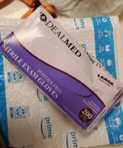 Dealmed Medical Exam Nitrile Gloves– 200 Count, Disposable Non-Irritating Latex Free Multi-Purpose Use for a First Aid Kit and Facilities, Large Large (Pack of 200) Purple (Pack of 1) 22 7137XApD9tL