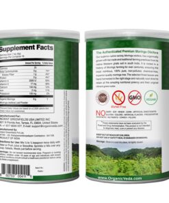 Organic Veda Moringa Powder – 100% Pure and Organic USDA Certified Moringa Leaf Powder for Overall Health – Non-GMO Whole Green Super Food Nutrition to Boost Immunity, 1lb (Pack of 1) 22 71381asKgYL