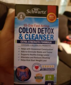Colon Cleanser and Detox for Weight Loss & Digestive Support - 15 Day Fast-Acting Extra Strength Cleanse with Probiotic Fiber Plus Noni for Constipation Relief & Bloating Support, Non-GMO, 45 Count 28 71388CsJIgL
