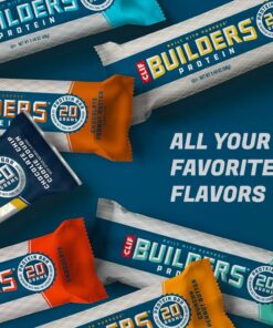CLIF BAR - BUILDERS Protein Bar Variety Pack, 20 Grams of Protein, Helps Build & Repair Muscles, Replenishes Energy, Zero Trans Fat, Gluten-Free, Non-GMO (2.4 oz Per Bar, 2 of Each Flavor, 14 Count) 14 7138BUU9auL