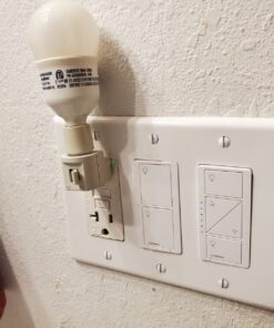 Lutron Caseta Smart Lighting Switch for All Bulb Types or Fans | Neutral Wire Required | PD-6ANS-WH | White 1 Pack Smart Switch 35 7138I7cdvlL