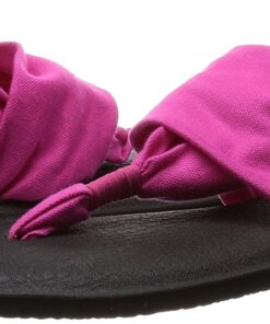 Sanuk Women's Yoga Sling 2 Solid Vintage Sandal 8 Magenta 15 7138KEGS5cL