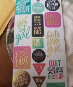 me & my BIG ideas Sticker Value Pack - The Happy Planner Scrapbooking Supplies - Productivity Theme - Multi-Color & Gold Foil - Great for Projects, Scrapbooks & Albums - 30 Sheets, 985 Stickers Total 59 7138kVGh3QL