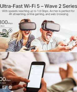 TP-Link AC1900 Smart WiFi Router (Archer A8) -High Speed MU-MIMO Wireless Router, Dual Band Router for Wireless Internet, Gigabit, Supports Guest WiFi AC1900 (Newer) 19 7139YsHUwQL