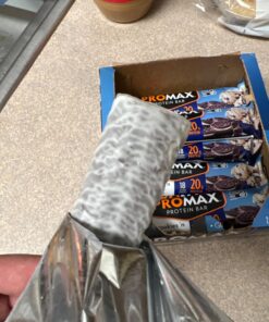 Promax Protein Bar, Cookies 'n Cream, 20g High Protein, Gluten Free, 12 Count Cookies 'n Cream 12ct 12 Count (Pack of 1) 10 7139jUC7bPL