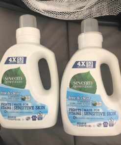 Seventh Generation Concentrated Laundry Detergent Liquid Free & Clear Fragrance Free 40 Fl Oz (Pack of 2) Free and Clear 42 713A wUg1KL 1