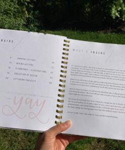 Hand Lettering 101: A Step-by-Step Calligraphy Workbook for Beginners (Gold Spiral-Bound Workbook with Gold Corner Protectors) (Modern Calligraphy) 45 713AEQf kRL