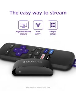 Roku Express (New) | HD Roku Streaming Device with Simple Remote (no TV controls), Free & Live TV 22 713AFSedvL