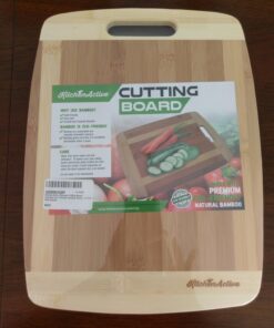 Kitchen Active Bamboo Cutting Board. Premium Natural Boards Are Best For Chopping Brie Cheese, Vegetable, Pastry Lemon, French Bread & More With Big Wood One Handed Handle (Medium 13"x10") 20 713AXNO4qXL