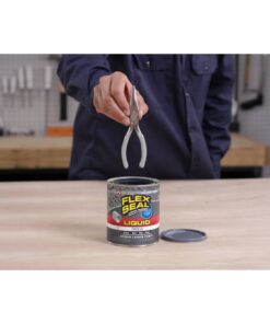 Flex Seal Liquid, 1 Gallon, Clear, Liquid Rubber Coating Sealant, Waterproof, Flexible, Breathable, and UV Resistant, Roof Repair, Basements, RV, Campers, Trailers, Marine, EPDM, Masonry 14 713BDGIIqL