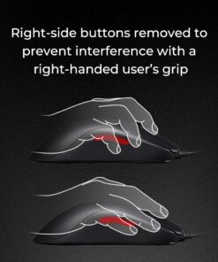 Alternative view of BenQ Zowie FK2-B Symmetrical Gaming Mouse for Esports | Professional Grade Performance | Driverless | Matte Black Coating | Medium Size Rubber Cable