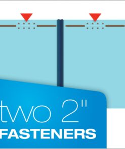 Globe Weis Pendaflex Pressboard Fastener Folders, Letter Size, Light Blue, 1" Expansion, 1/3 Cut, 25/BX (615F21-3BLU) 13 713BPM1KnLL