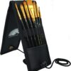 MyArtscape Pocket Paint Brush Set - 7 Artists' Paintbrushes for Watercolor, Acrylic and Oil Painting - Set 1 - Quality Art Supplies Pocket Paint Brushes 001 13 713BhlBNNL