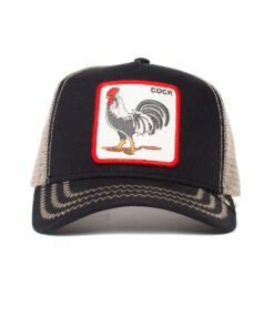 Alternative view of Goorin Bros. Trucker Hat Men - Mesh Baseball SnapBack Cap - The Farm One Size Black (Rooster)