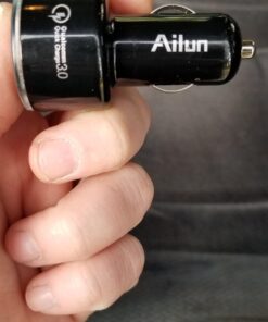 Ailun Car Charger Qualcomm Quick Charge 3.0 Adapter Fast Dual USB Port 35W for iPhone 14 13 11 12 Pro Max X Xs XR SE 2020 Galaxy s20+ S20Ultra, Black Blue 37 713CFCUVyaL