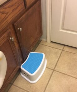Kids Best Friend Boys Blue Step Stool, Take It Along in Bedroom, Kitchen, Bathroom and Living Room. Great For potty Training! 25 713CTLN8drL