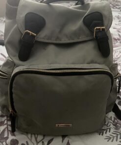 VS VOGSHOW Diaper Bag Backpack, Multifunction Stylish Travel Baby Bag Backpack with Crossbody Strap, Maternity Nappy Bag Gray 77 713DDHXaEL