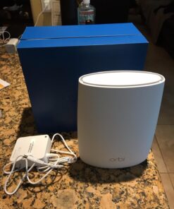 NETGEAR Orbi Ultra-Performance Whole Home Mesh WiFi Satellite Extender - works with your Orbi Router to add 2,500 sq. feet at speeds up to 3 Gbps, AC3000 (RBS50) AC3000 | Satellite 35 713DITr33aL
