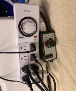 BN-LINK 8 Outlet Surge Protector with Mechanical Timer (4 Outlets Timed, 4 Outlets Always On) - White 40 713DyWDrtiL