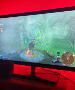 Luminoodle Color Bias Lighting, USB TV and Monitor Backlight LED Strip Lights Kit with Dimmer, Remote - 6.6 ft for 24" to 60" TV - Medium Pro:Medium(24 - 29 in TV) 48 713E4 E3wL