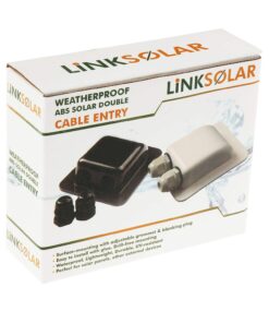 Link Solar Weatherproof ABS Solar Double Cable Entry Gland for All Cable Types 2mm² to 6mm² for Solar Project on Rv, Campervan, Boat 2mm² to 6mm² White 30 713EDOH5AtL