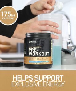 OPTIMUM NUTRITION Gold Standard Pre-Workout with Creatine, Beta-Alanine, and Caffeine for Energy, Flavor: Fruit Punch, 30 Servings 30 Servings (Pack of 1) 25 713EFCh0L