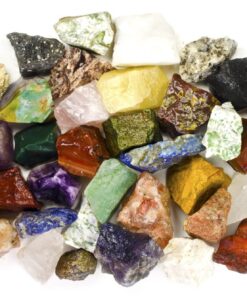Hypnotic Gems 2 Pounds (Best Value) Bulk Rough India Stone Mix - Over 25 Stone Types - Large 1" Natural Raw Stones & Fountain Rocks for Cabbing, Tumbling, Lapidary & Polishing and Reiki Healing #A: 2 Pound Lot 24 713Ec T9TL 1