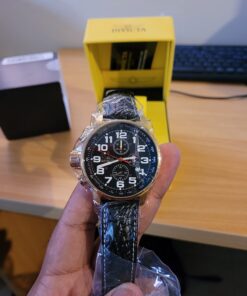 Invicta Men's I-Force Left Handed Quartz Watch with Leather Strap, Black (Model: 3330) 34 713EmrtXr9L