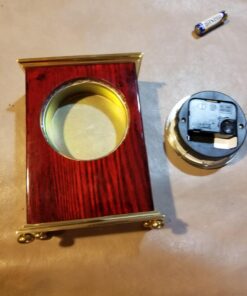 Howard Miller Rosewood Bracket Table Clock 613-528 – Brushed Brass with Quartz Movement 7 713F0q apL