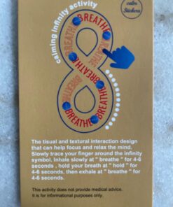 Calm Stickers for Anxiety Sensory Stickers Anti Stress Tactile Textured Stickers Combined with Breathing Exercise for Fidget Strips Suitable for Children and Adults (30 Pierces)(Mixed Loading) Small Hole 24 713FRuKZlwL