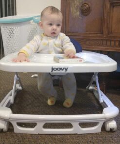 Joovy Spoon Baby Walker & Activity Center Featuring Three Adjustable Heights, Tough Luggage Grade Seat Material, and 30 lb Weight Capacity - JPMA Safety Certified (Blueberry) Blueberry 38 713FUhzYVJL