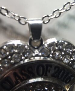 Inspired Silver - Silver Pave Heart Charm 18 Inch Necklace with Cubic Zirconia Jewelry Class Of 2016 25 713FfTCv7DL