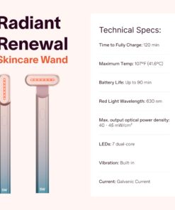 Solawave 4-in-1 Radiant Renewal Wand and Serum Bundle, Face Skincare Wand with Facial Massager, Facial Wand with Renew Complex Serum Blue/Pink Ombre 21 713G4TwlzL
