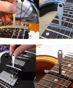 BIGTEDDY - Set of 9 Understring Radius Gauge for Guitar and Bass Setup Luthier Tools for Bridge Saddle Adjustments 12 713GQOL8C L