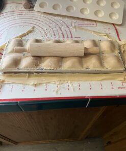 Norpro 3 Piece Ravioli Maker and Press Set with Rolling Pin, Large, White and silver 27 713GTuXs0kL