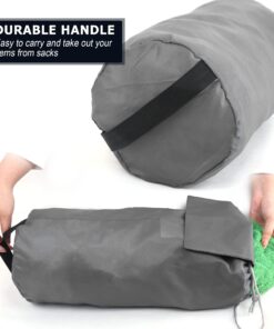 BeeGreen Stuff Sacks 6 Pack for Backpacking with Dust Flap Ditty Bags Bulk for Camping Gear Outdoor Products Gym Sport Travel Drawstring Bags Foldable Lightweight Grey,black,purple,red,wine Red,navy Blue 21 713GvUHKtL