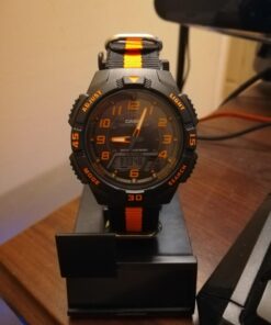 Casio Men's AQS800W Slim Solar Multi-Function Ana-Digi Sport Watch Black 42 713HHwNN2L