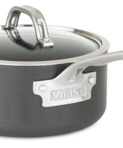 Viking Culinary Hard Anodized Nonstick Cookware Set, 10 Piece, Dishwasher, Oven Safe, Works on All Cooktops including Induction 26 713HTLLY0L