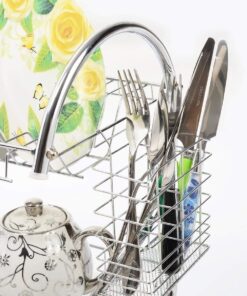 Better Chef DR-22, 22-Inch, Chrome Plated, S-Shaped, Rust-Resistant, 2-Tier Dishrack S-Shape 17 713HhZnswrL