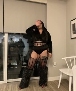 Leg Avenue Women's Furry Festival Leg Warmers Black/Silver 23 713HrehGa7L