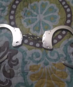 VIPERTEK Double Lock Steel Police Edition Professional Grade Handcuffs (Silver) 39 713IxK3KJYL